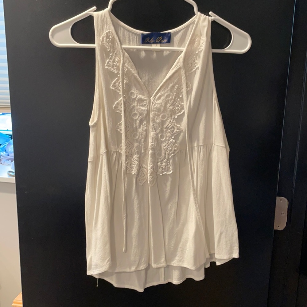 Creme Tank/Blouse - Francescas - Size S